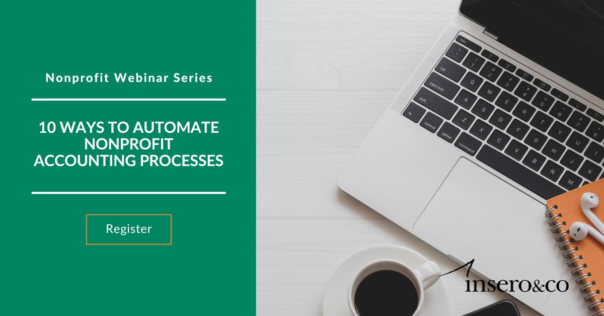 10 ways to automate nonprofit accounting processes register