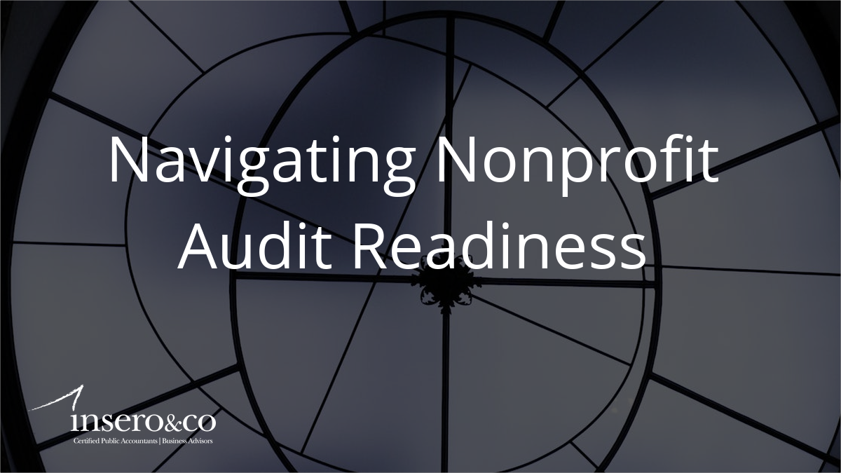 Image of a compass with the words Navigating Nonprofit Audit Readiness