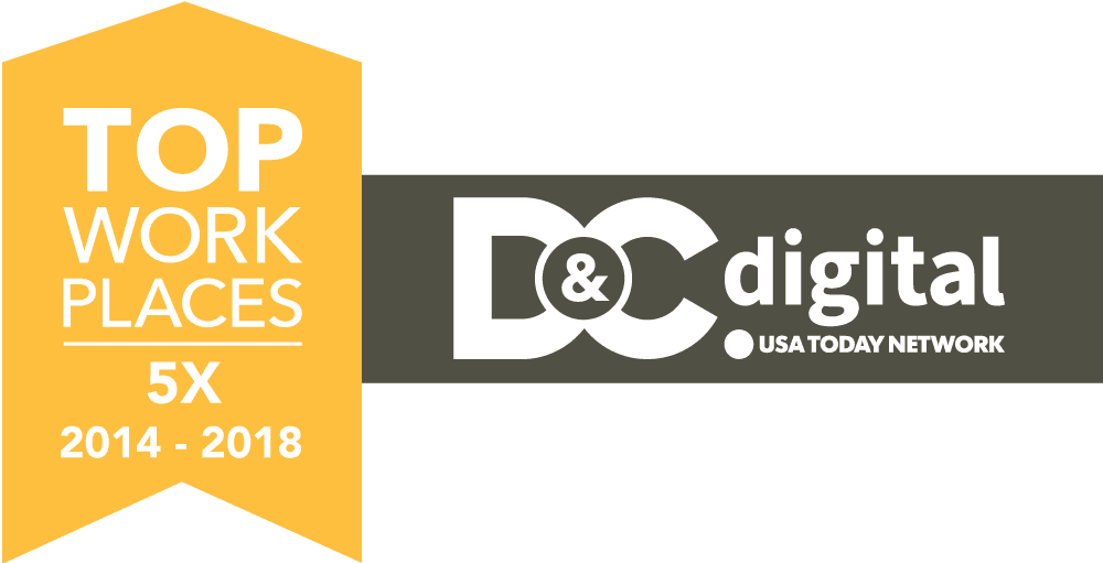 2018 Top Workplaces Logo, 5 Year Winners 2014 - 2018 by D&C Digital, part of the USA Today Network