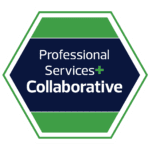 professional services+ collaborative badge-full color